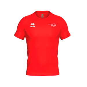 Covos heren t-shirt Evo rood front